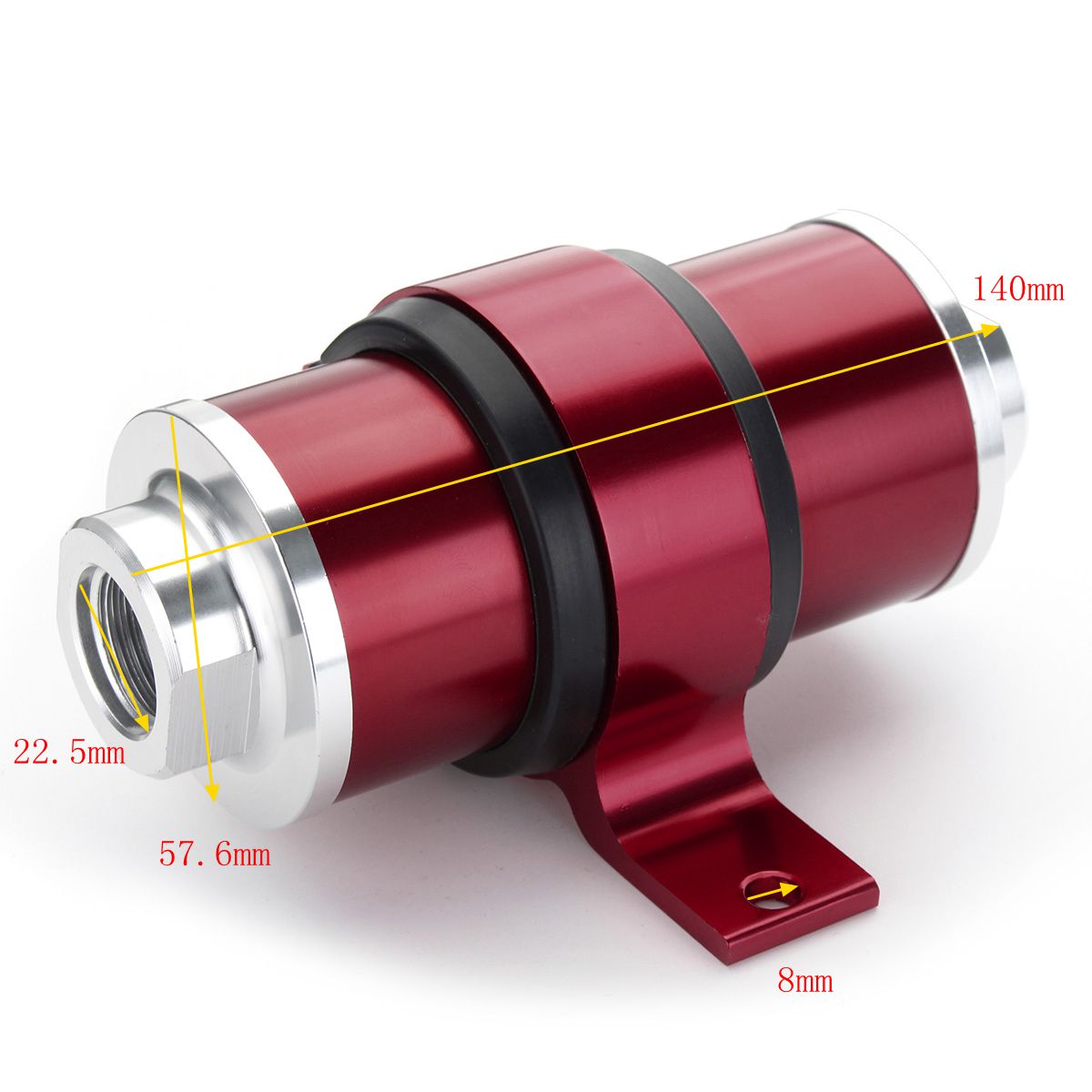 AN6-AN8-AN10-30-Micron-Billet-Aluminum-Inline-Fuel-Oil-Petrol-FilterBracket-Set-1548800