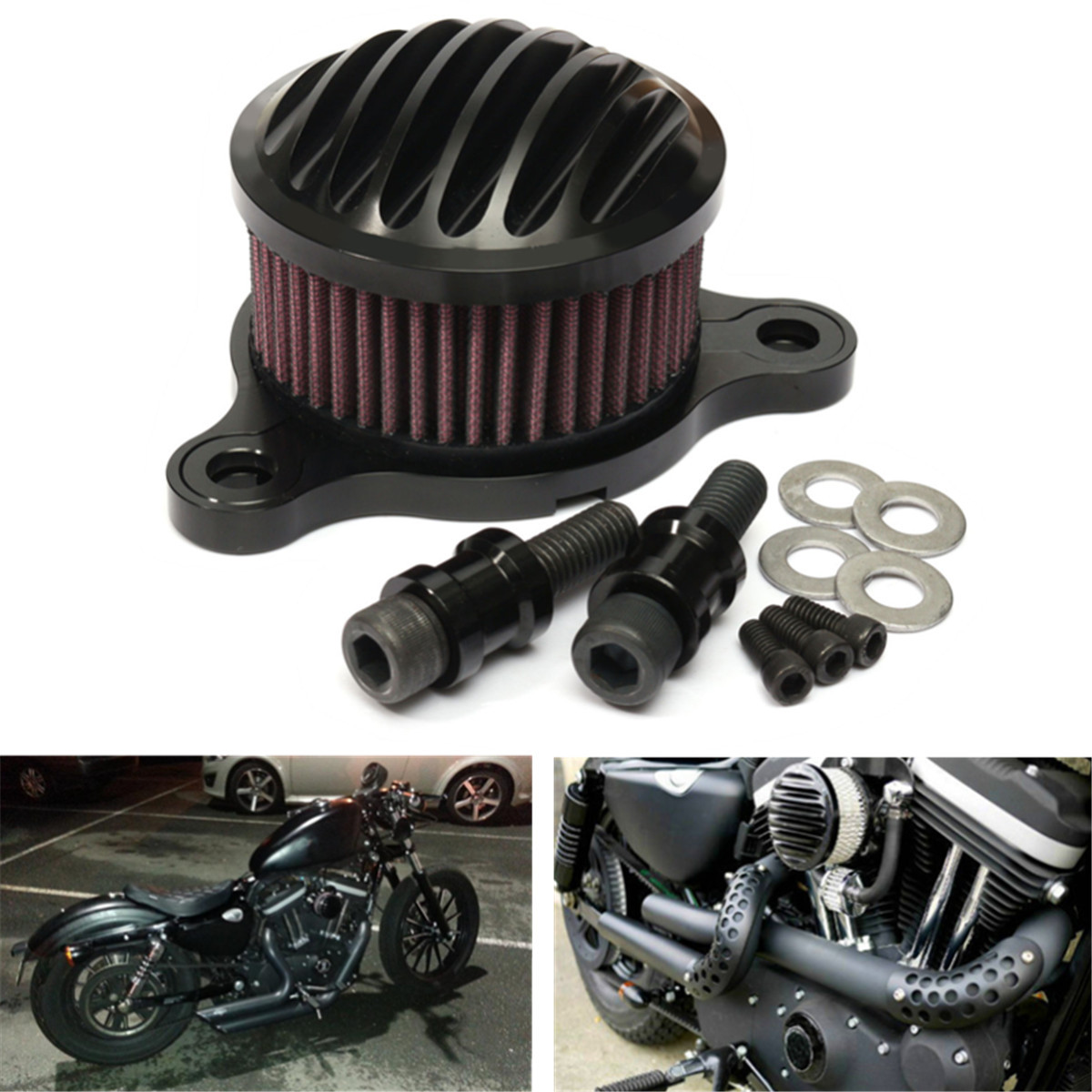 Air-Cleaner-Intake-Filter-For-Harley-Sportster-XL883-XL1200-2004-2016-1054622