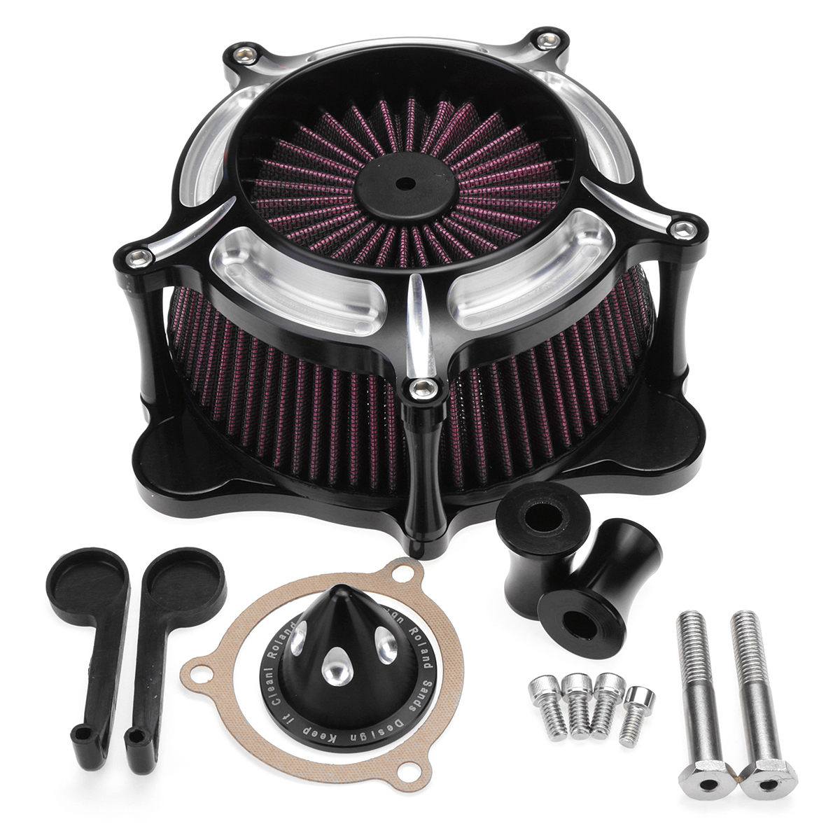 Air-Cleaner-Intake-Filter-For-Harley-TouringSoftailDynaGlideRocker-FXSBSE-1613680