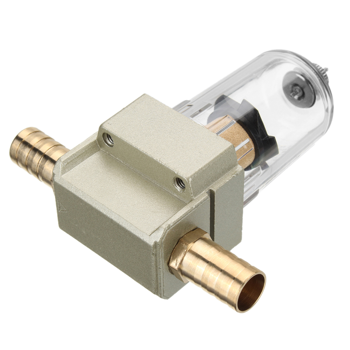 Engine-Oil-Catch-Tank-Reservoir-Can-Filter-w-2-Connector-Tube-1550372