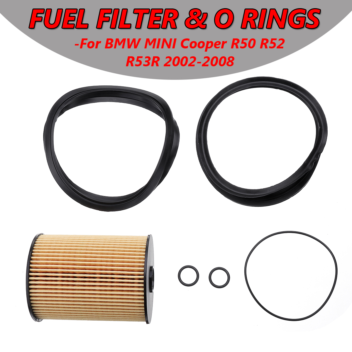 Fuel-Filter--O-Rings-Set-For-BMW-MINI-R50-R52-R53-ONE-COOPER-S-16146757196-1414336