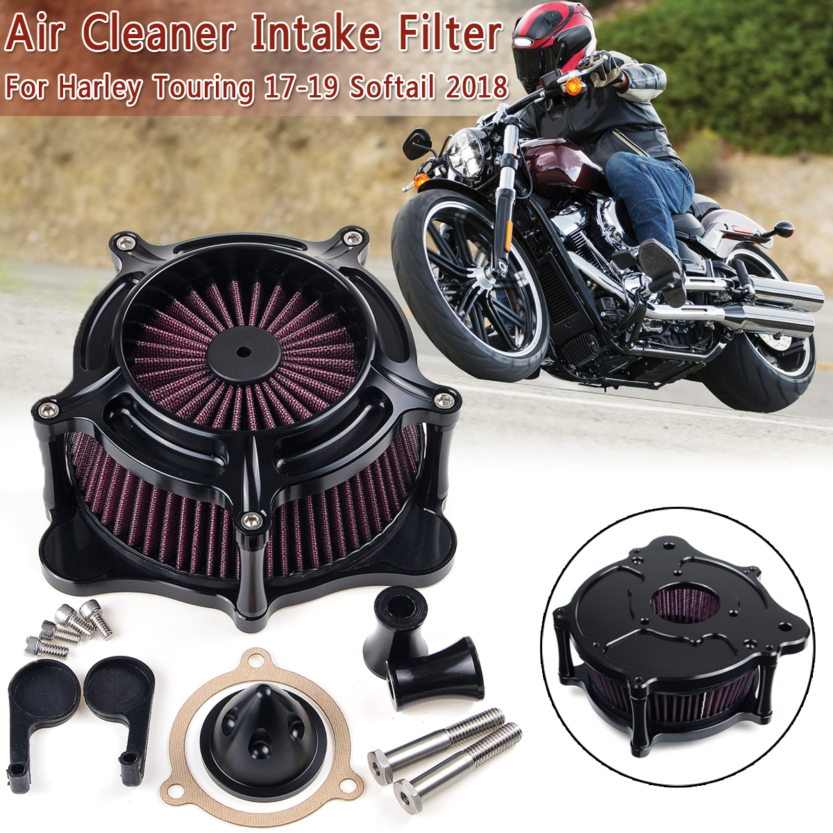 Motorcycle-Air-Cleaner-Intake-Filter-For-Harley-T-ouring-17-19-S-oftail-2018-1539183