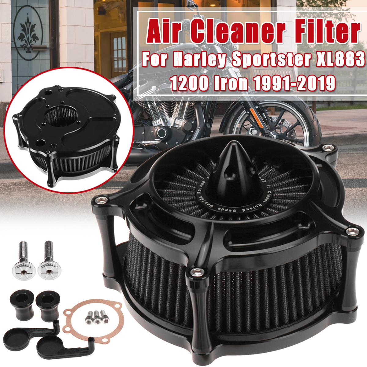 Turbine-Air-Intake-Filter-Cleaner-For-Harley-for-Sportster-XL883-1200-XL1200S-1676630