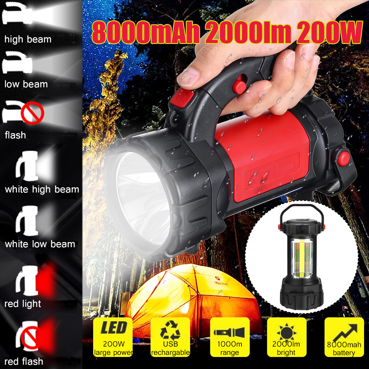 1000M-200W-8000mAh-USB-Charging-LED-COB-Work-Light-with-Side-Light-Torch-Candle-Power-Spotlight-Hand-1601358