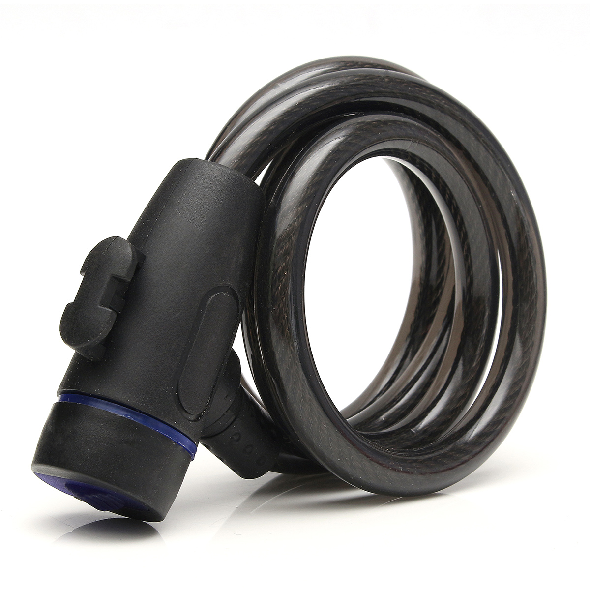 100cm-x-12mm-Black-Steel-Cable-Lock-w-2-Keys-Strong-Security-Chain-For-Motorcycle-Scooter-Bicycle-1148988