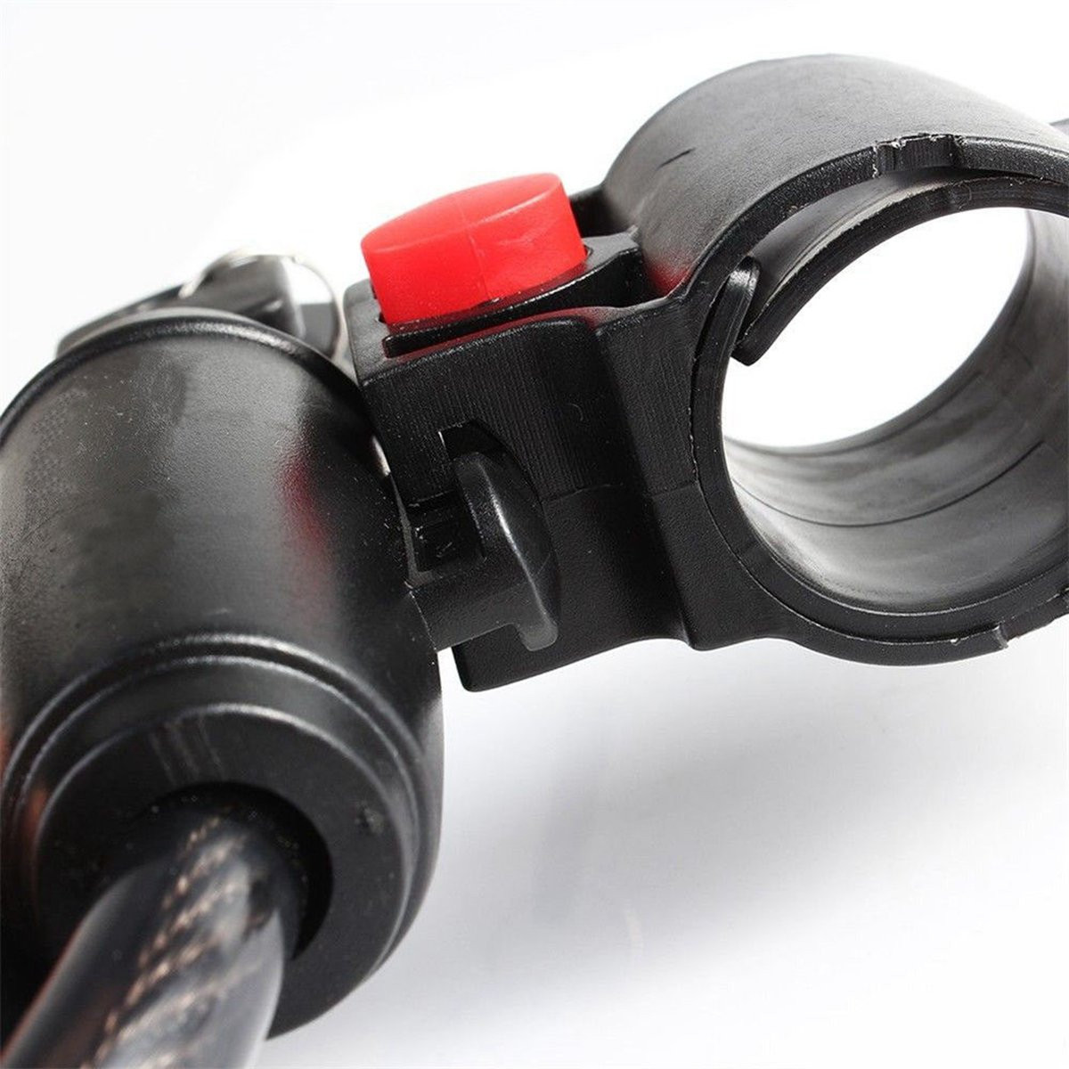 100cm-x-12mm-Black-Steel-Cable-Lock-w-2-Keys-Strong-Security-Chain-For-Motorcycle-Scooter-Bicycle-1148988