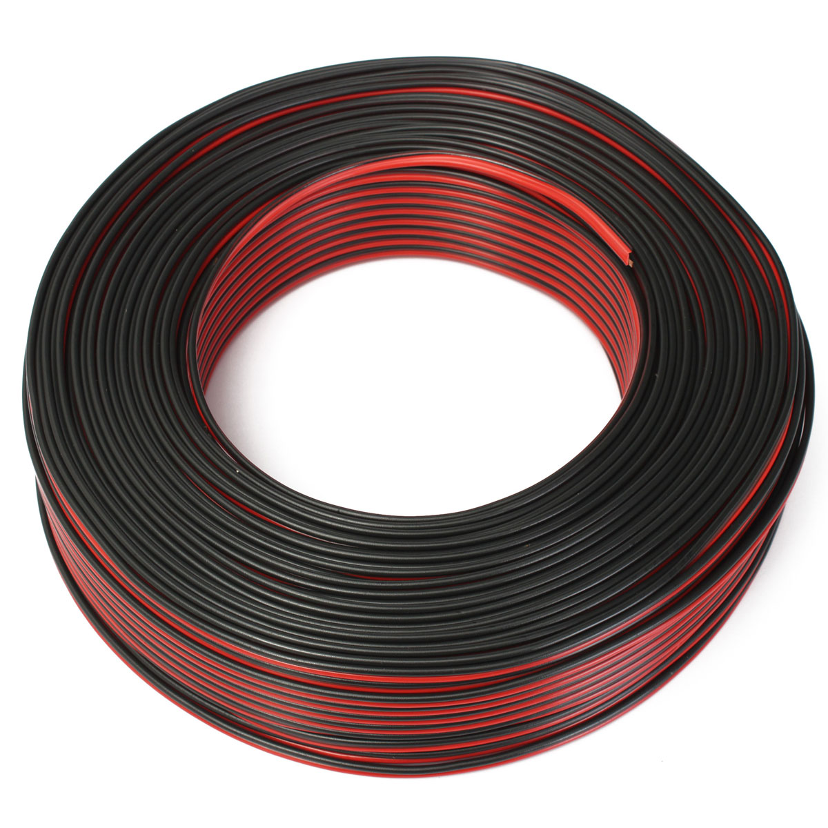 100m-2-x-050mm-Audio-Cable-Loudspeaker-Speaker-Wire-BlackRed-HiFiCar-Motorcycle-1424019