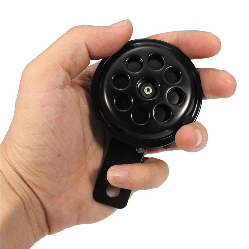 12V-105dB-Motorcycle-Car-Truck-Loud-Horn-Black-Metal-Custom-Waterproof-1357572