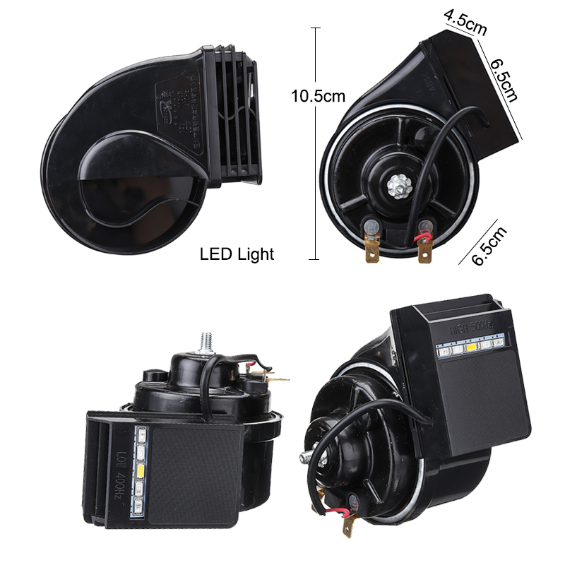 12V-10W-110dB-LED-Loud-Snail-Horn-Car-Auto-Motor-Motorcyclcle-Universal-1340483