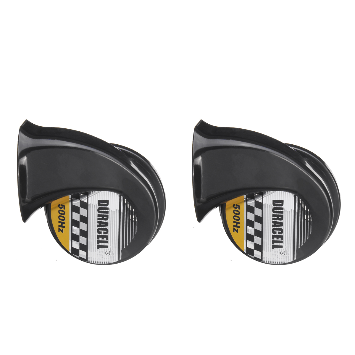 12V-110db-Black-Twin-Snail-Horn-High-Low-Tone-Car-Horn-Loud-1472974