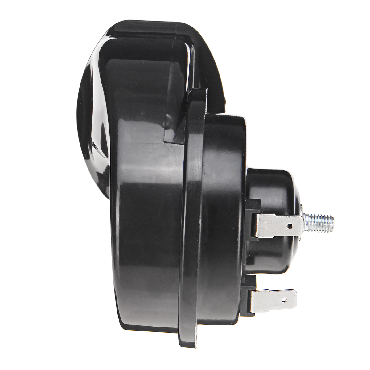 12V-110db-Black-Twin-Snail-Horn-High-Low-Tone-Car-Horn-Loud-1472974