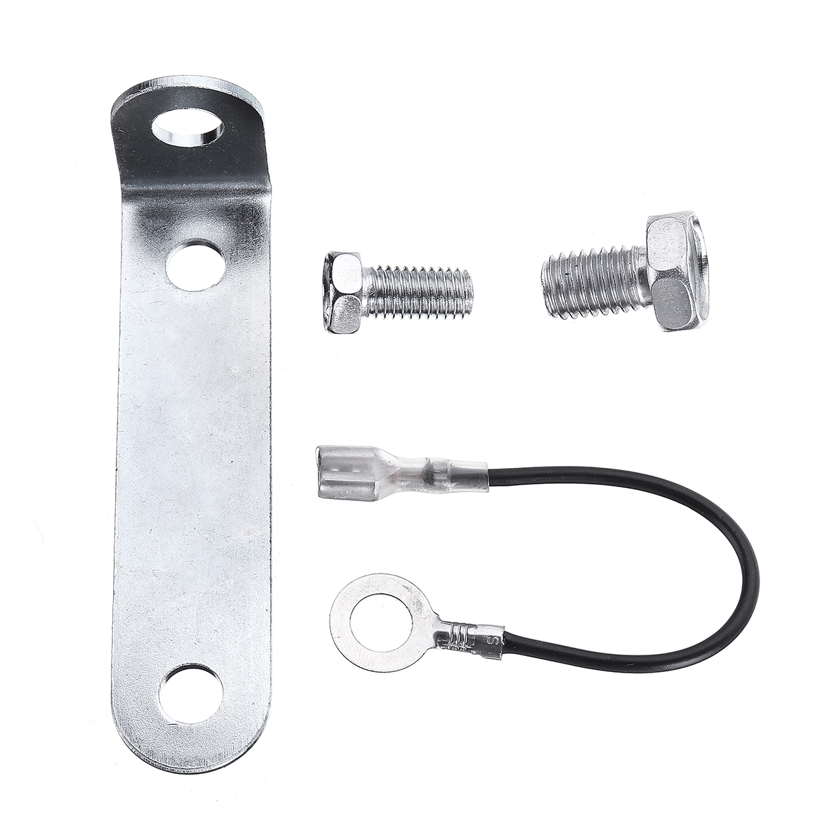 12V-126db-130hz-Single-Chrome-Metal-Electric-Horn-Short-Long-Tube-1473843
