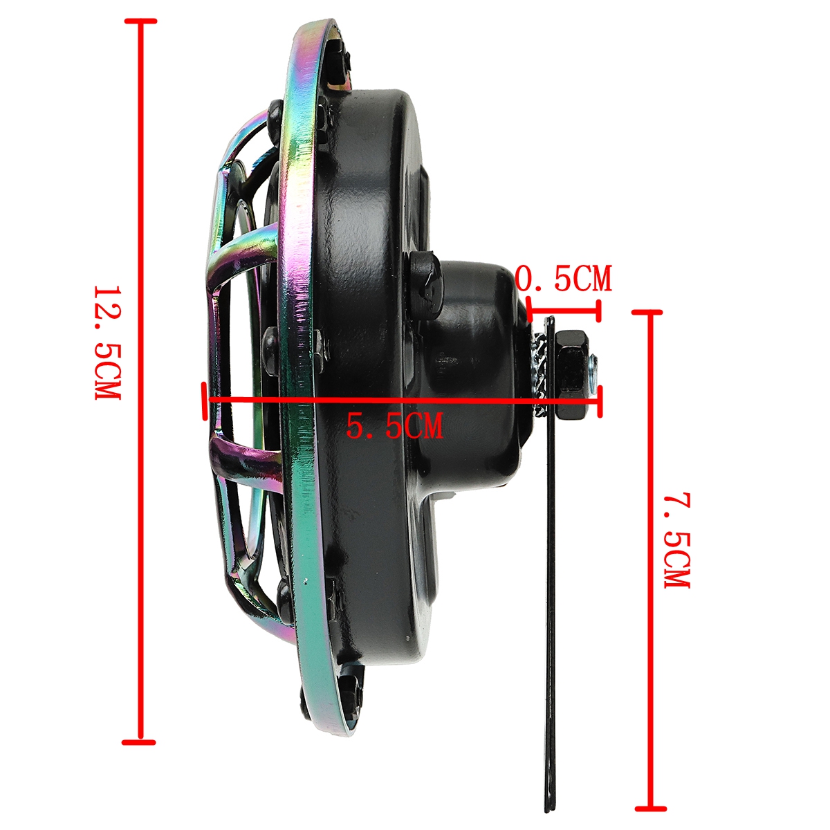 12V-139-170dB-ColorfulGreen-Horn-Compact-Super-Tone-Loud-Blast-Stainless-Steel-1340485