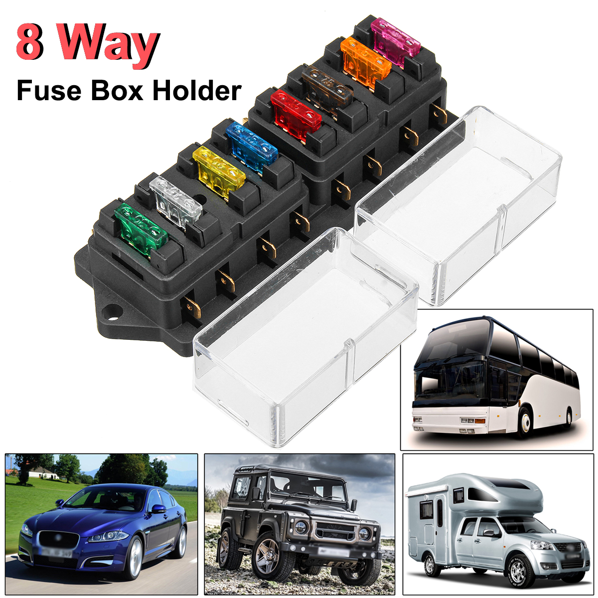 12V-24V-8-Way-Circuit-Standard-Blade-Fuse-Box-Holder-Block-for-Car-Turck-Boat-Universal-952391