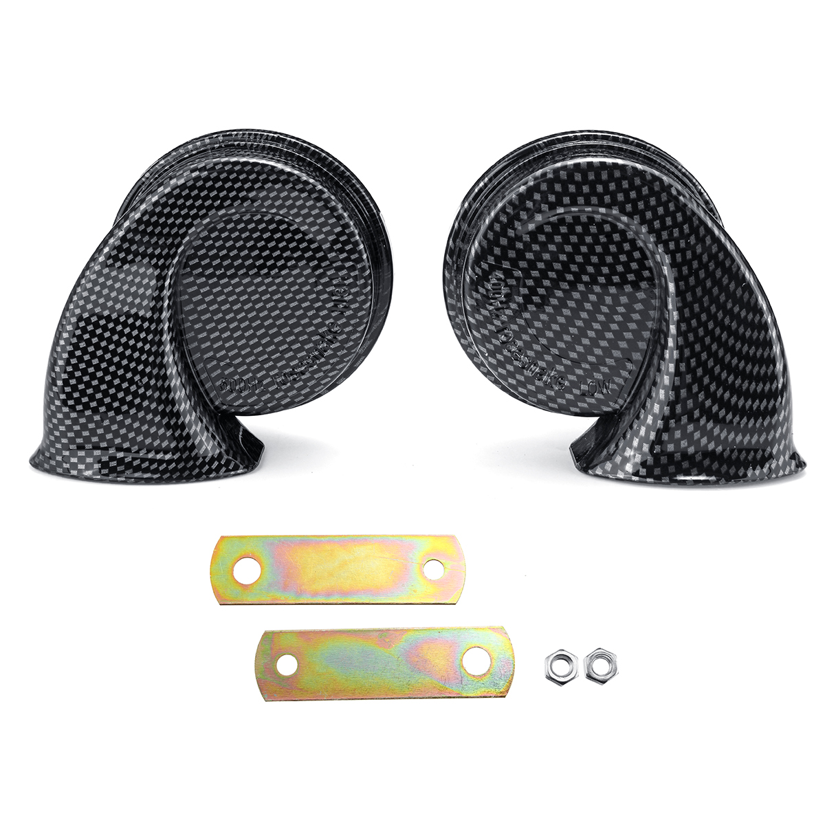 12V-Horn-Air-Twin-Snail-Set-Siren-Loud-Dual-Two-Tone-Fittings-Truck-Van-Boat-1484069