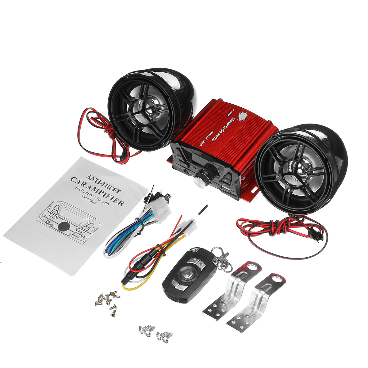12V-Motorcycle-ATV-UTV-bluetooth-Player-Audio-Remote-Sound-System-Support-SD-USB-MP3-FM-Radio-with-E-1658150