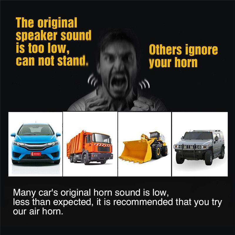 178DB-12V-Compressor-Air-Horn-Kit-Red-Trumpets-Dukes-for-Car-Truck-Boat-1359383