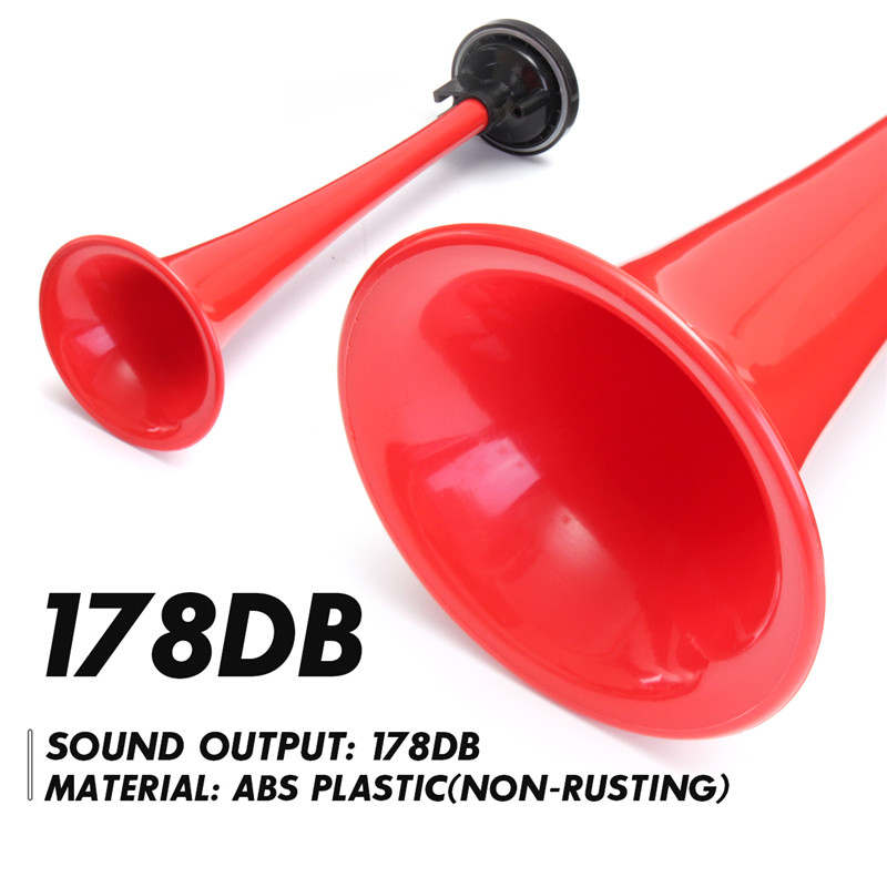 178DB-12V-Compressor-Air-Horn-Kit-Red-Trumpets-Dukes-for-Car-Truck-Boat-1359383