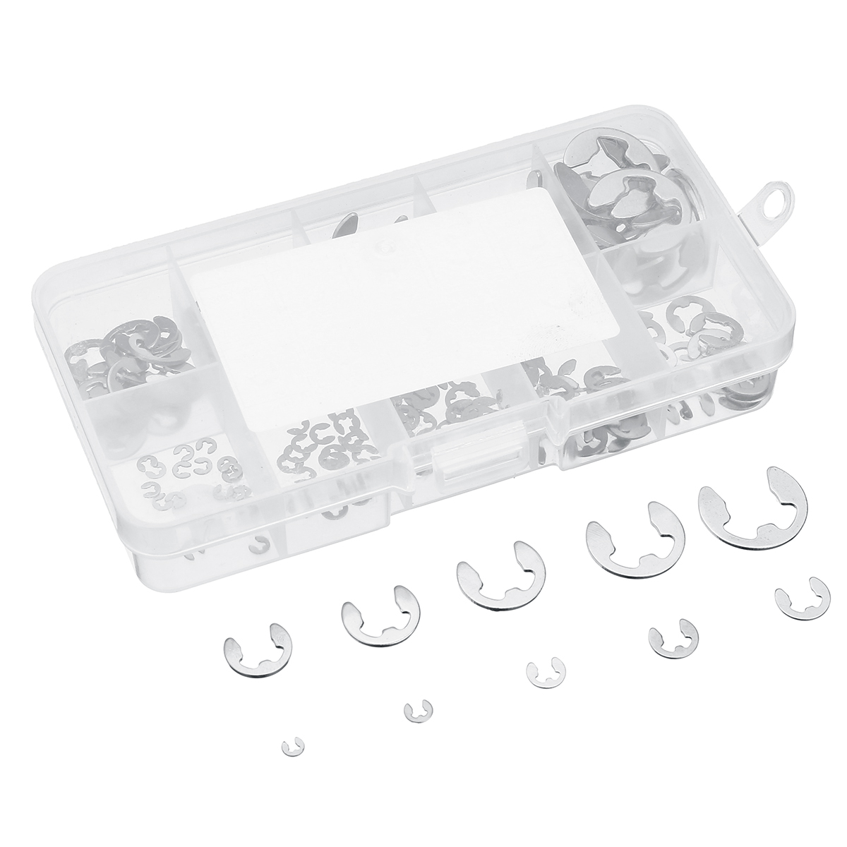 200Pc-E-Clip-Retaining-Snap-Ring-E-type-Circlip-Assortment-Kit-15-10mm-Stainless-Steel-1574227