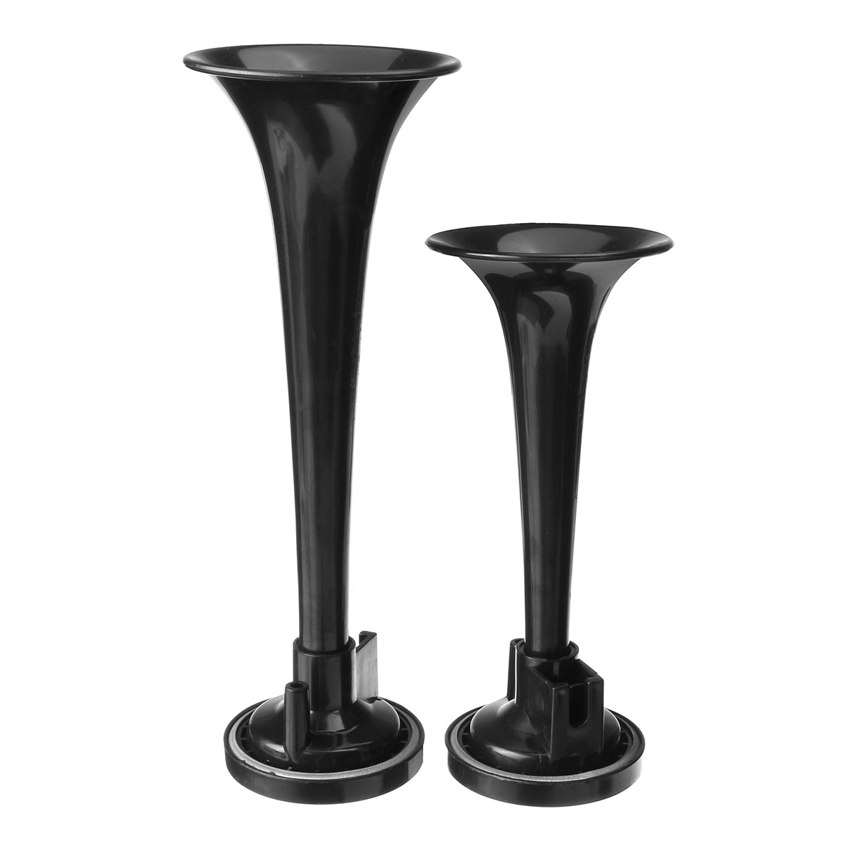 24V-Air-Horn-Train-Kit-Dual-Trumpet-Ultra-Loud-For-Car-Truck-Motorcycle-Black-1582998