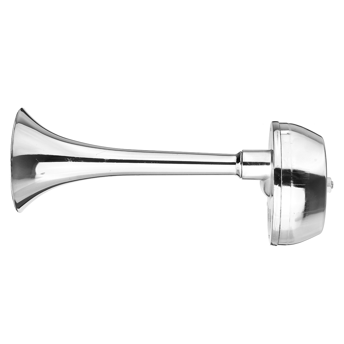 2Pcs-12V-126db-130hz-Single-Chrome-Metal-Electric-Horn-Short-Tube-1485584