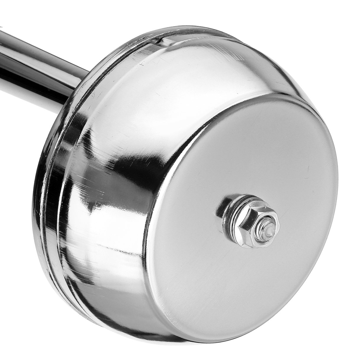 2Pcs-12V-126db-130hz-Single-Chrome-Metal-Electric-Horn-Short-Tube-1485584