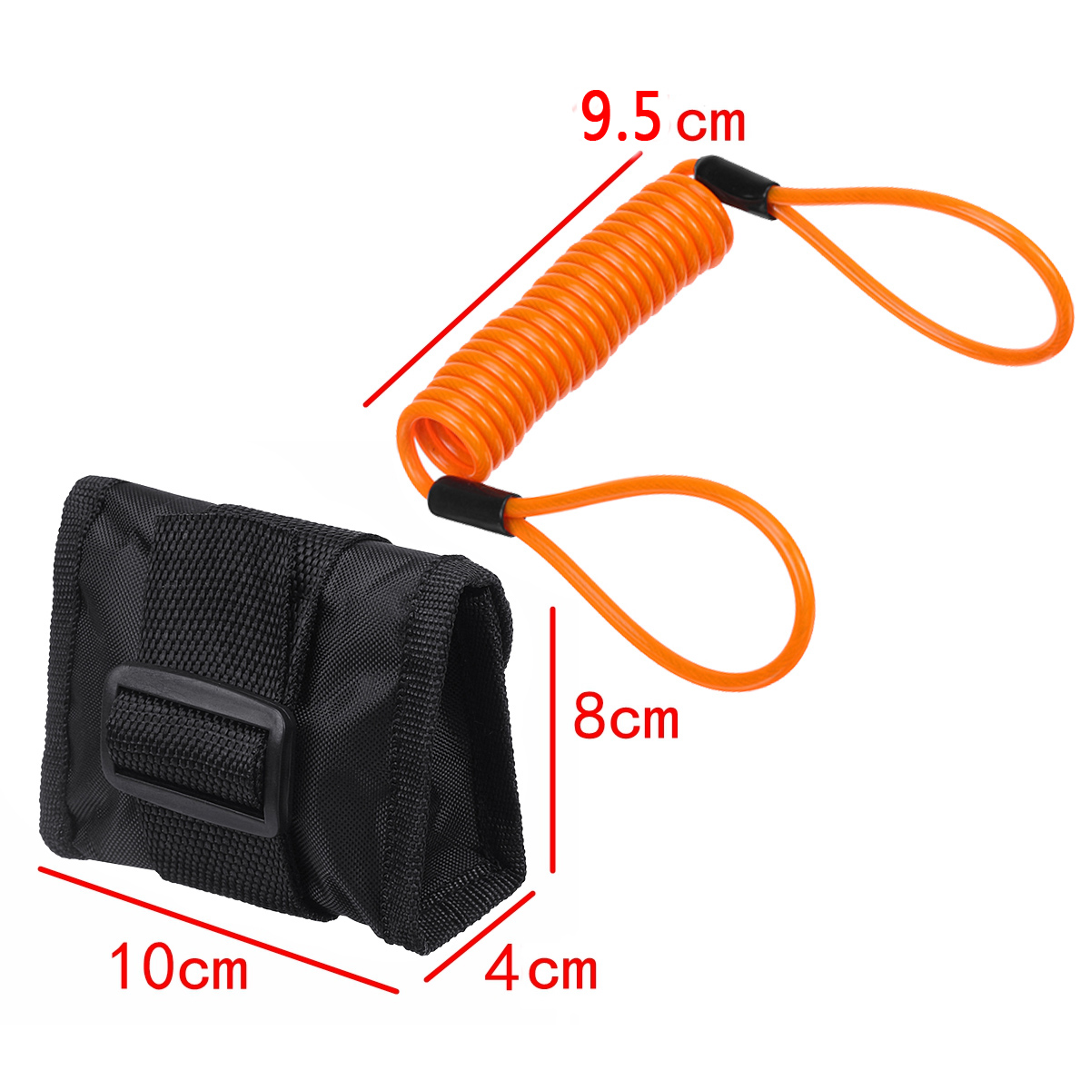 2m6ft-Reminder-Cable-Orange--Alarm-Lock-Bag-For-Motorcycle-Bike-1645916
