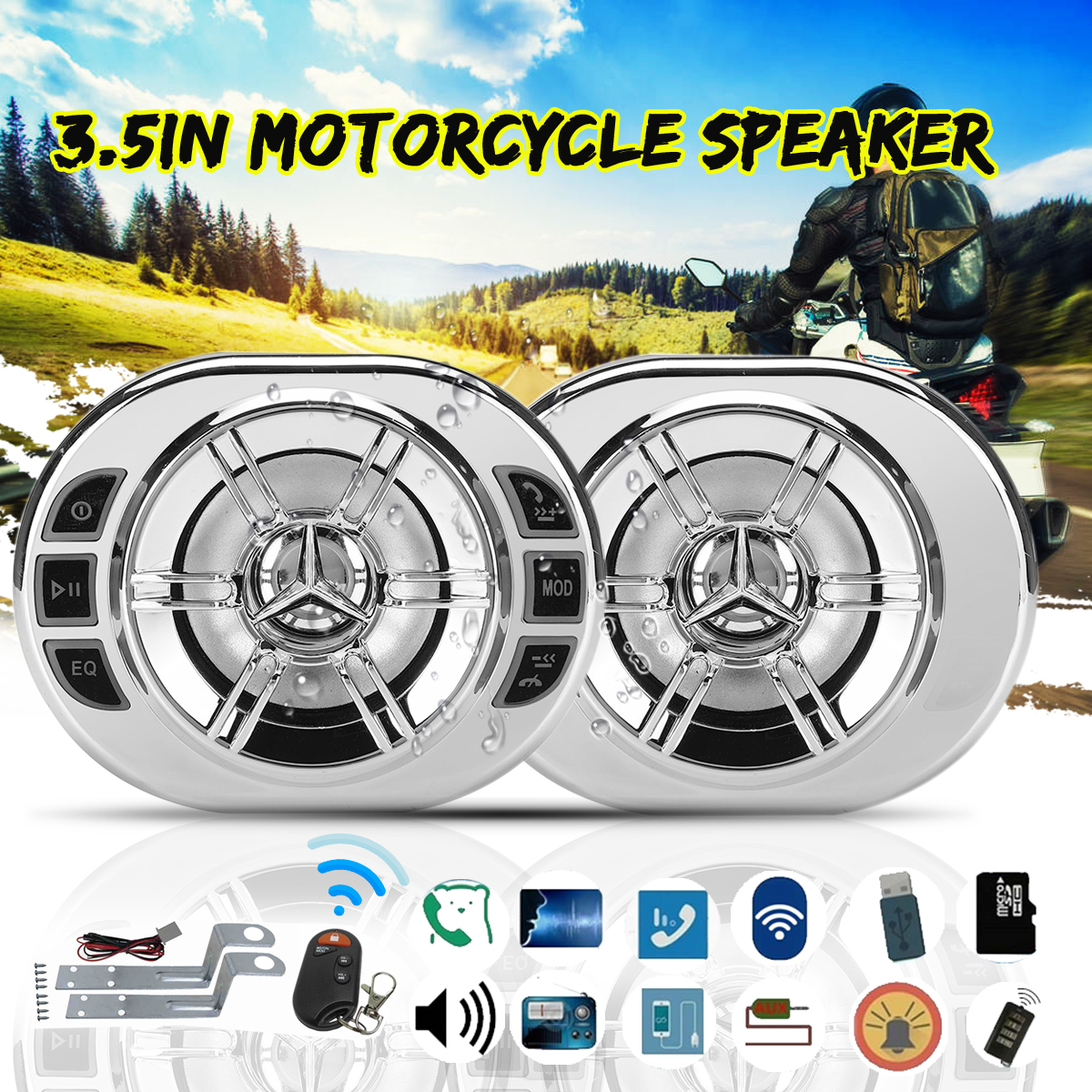 35-Inch-Motorcycle-Waterproof-bluetooth-Amp-Stereo-Speaker-Burglar-Alarm-FM-Radio-Silver-Plating-1625481