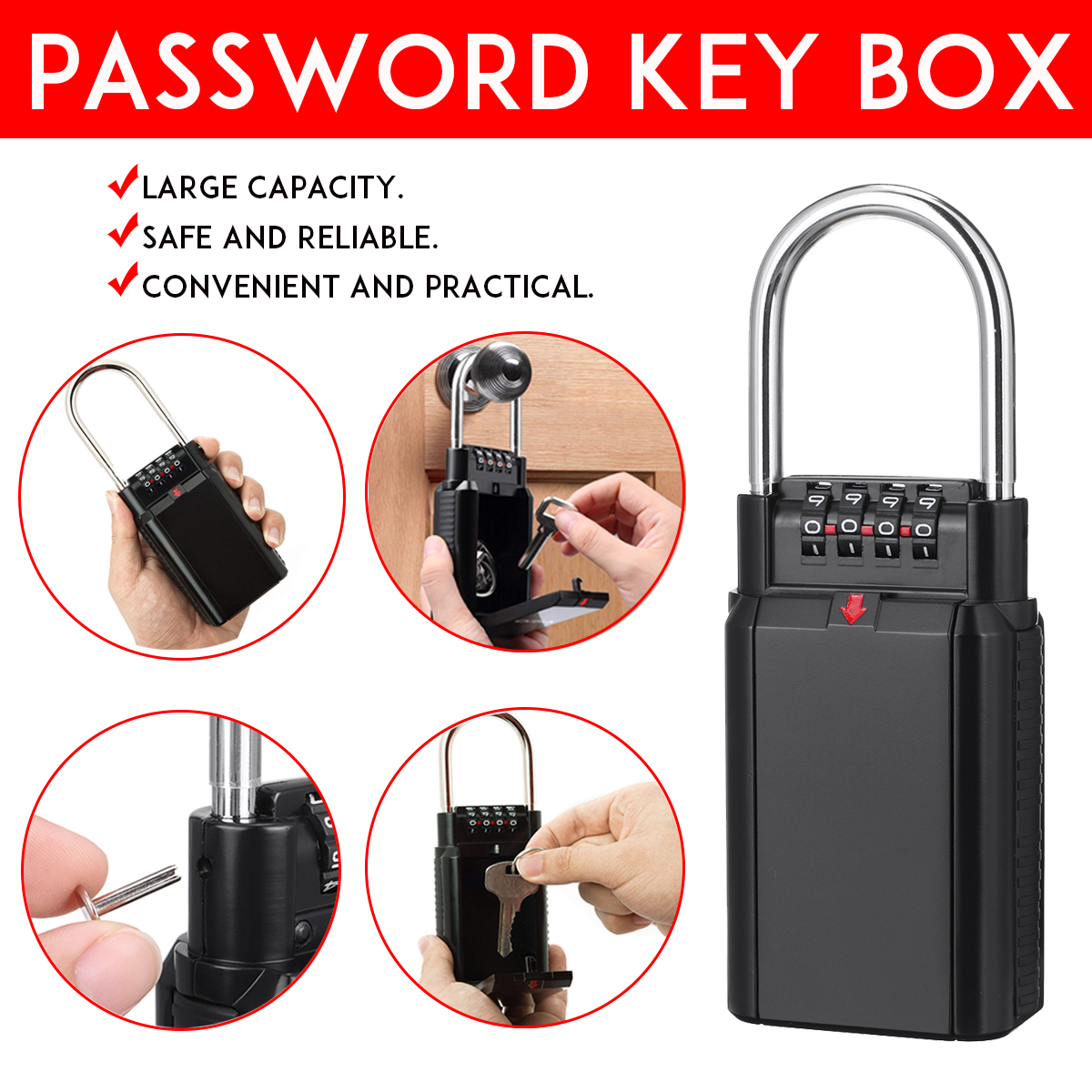 4-Digit-Key-Storage-Lock-Box-Combination-Waterproof-Indoor-Outdoor-Alloy-Steel-1693315