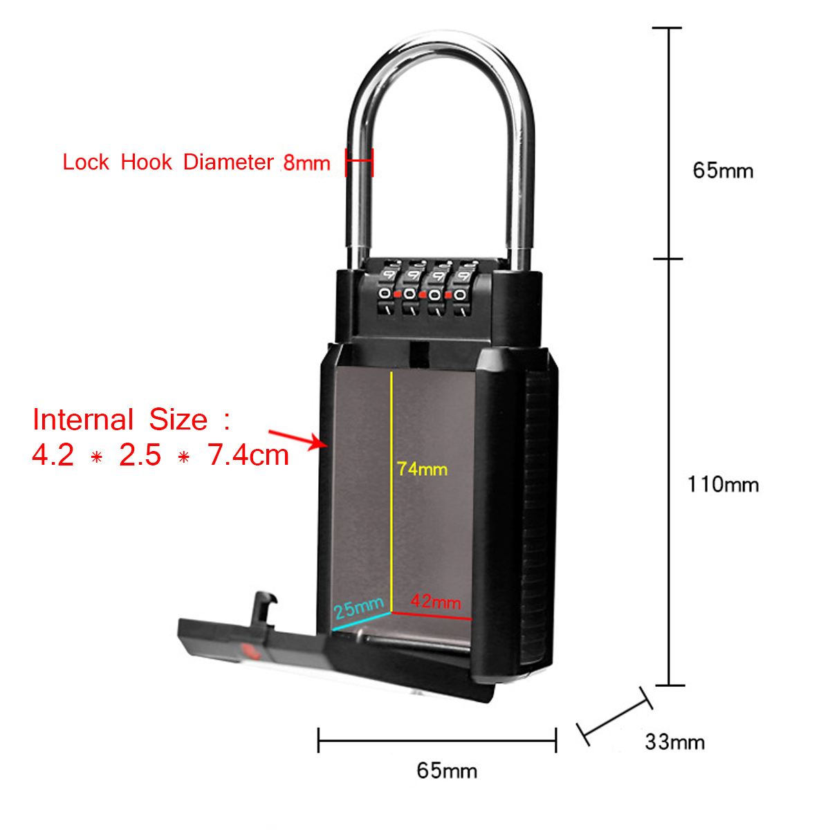 4-Digit-Key-Storage-Lock-Box-Combination-Waterproof-Indoor-Outdoor-Alloy-Steel-1693315