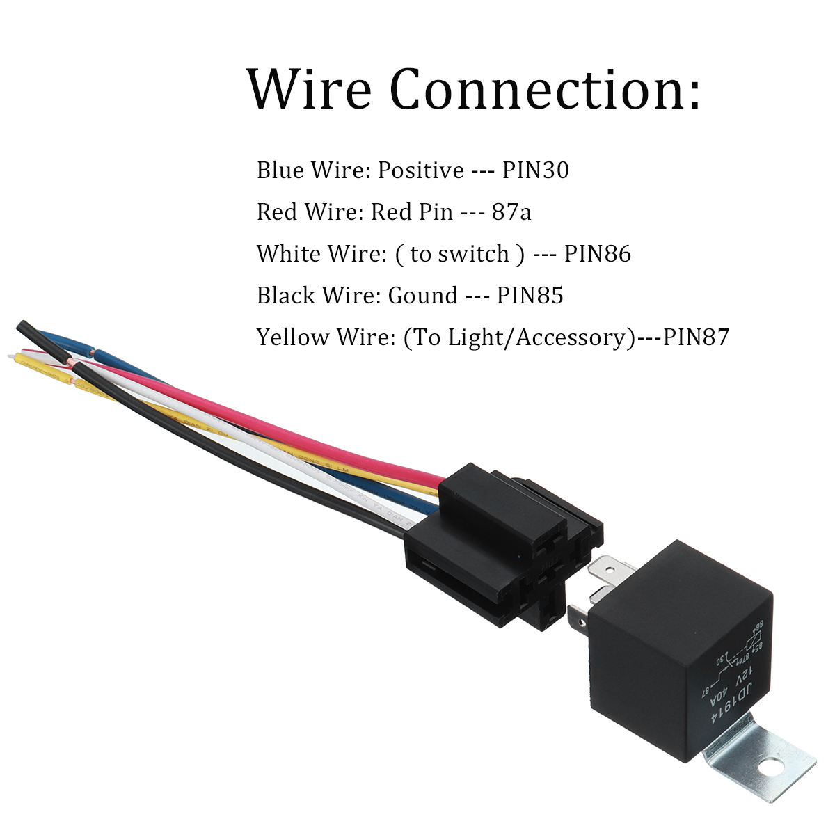 5Pcs-12V-SPDT-Automotive-Relay-5-Pin-5-Wires-With-Harness-Socket-Relay-Socket-Wire-1773976