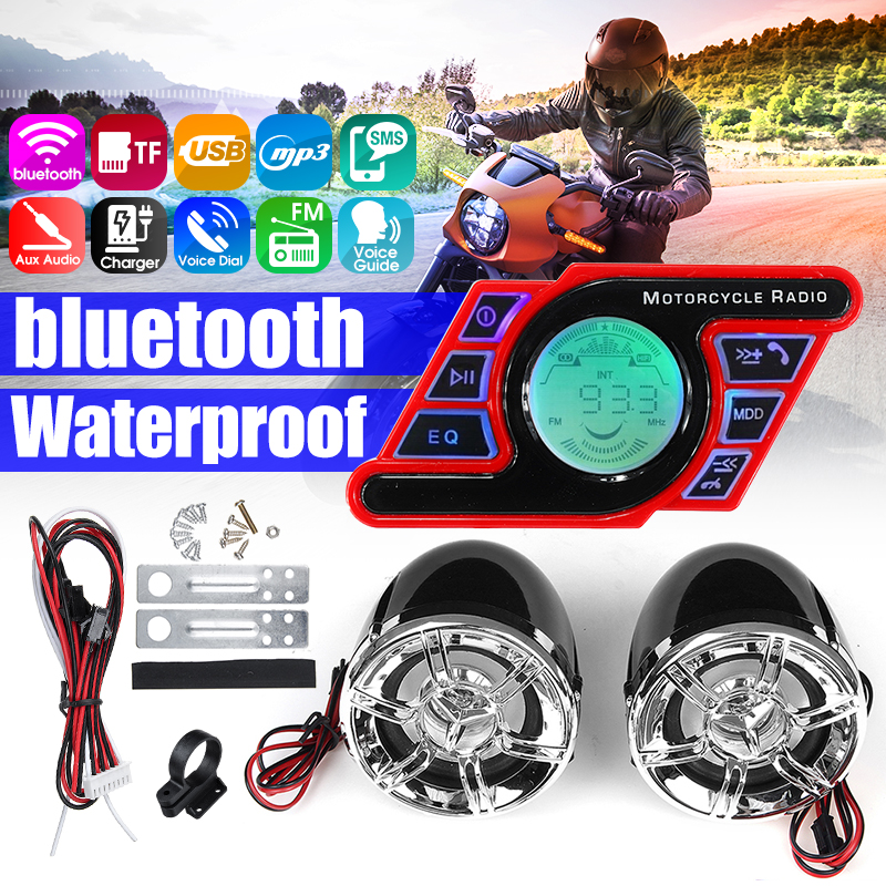 Black-Motorcycle-Handlebar-bluetooth-50-Audio-System-FM-Radio-Stereo-Amplifier-Speaker-1542051