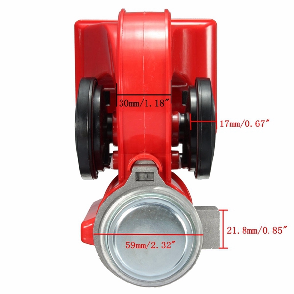 DC-12V-Red-Twin-Tone-Air-Blast-Electric-Horn-Loudspeaker-Steam-With-Relay-For-Motor-Bike-Car-Boat-1049390
