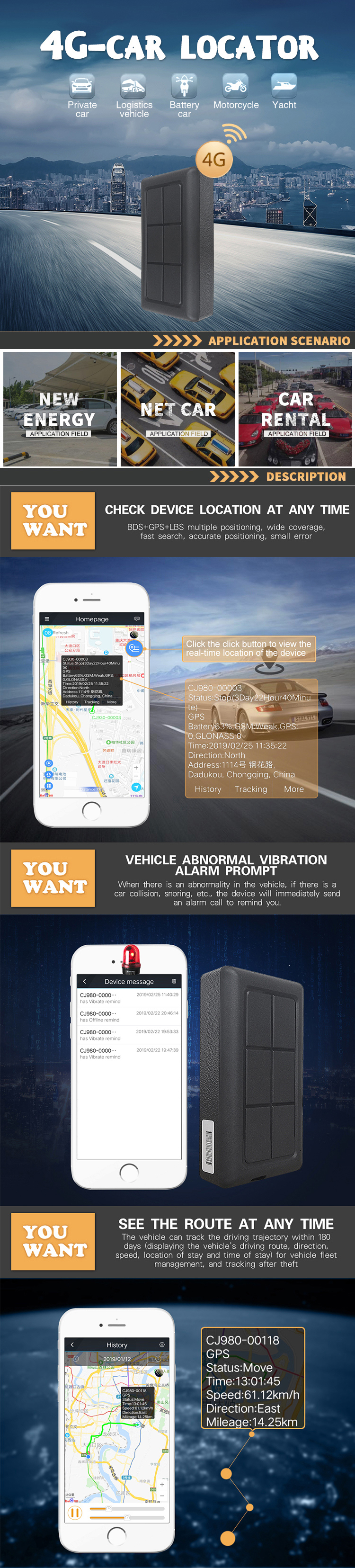 Enusictrade-CJ980-4G-LTE-TDD-LTE-FDD-WCDMA-TD-SCDMA-GSM-Rear-Time-GPS-Tracker-Magnetic-Waterproof-50-1591670