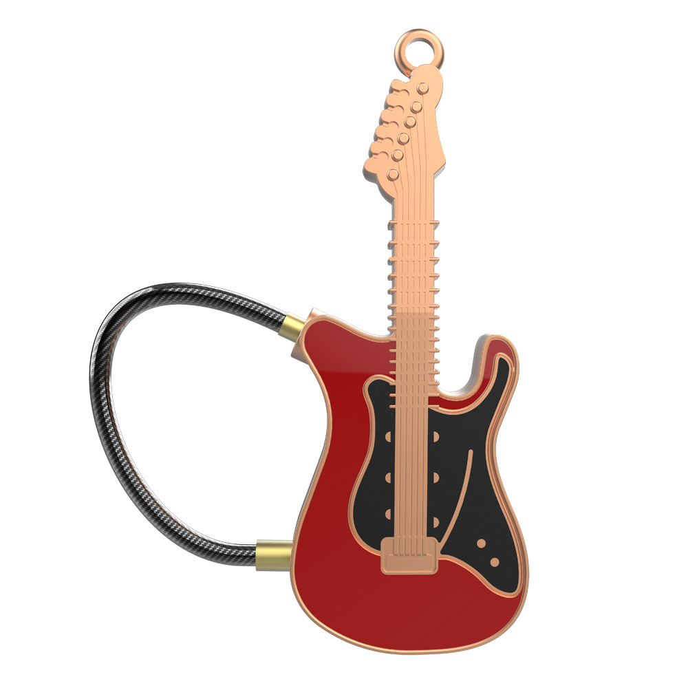Fingerprint-APP-bluetooth-Padlock-Guitar-Style-Keyless-Anti-theft-Smart-Lock-Wireless-With-Steel-Wir-1588813