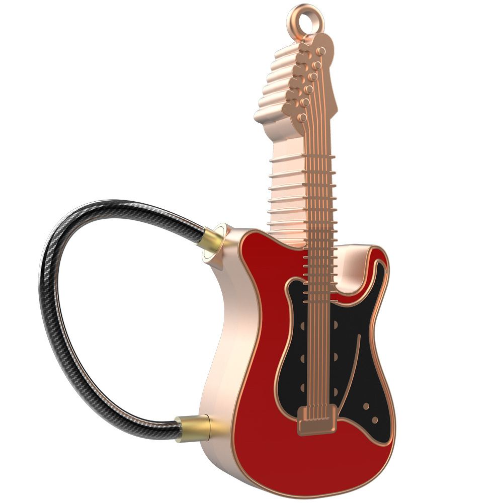 Fingerprint-APP-bluetooth-Padlock-Guitar-Style-Keyless-Anti-theft-Smart-Lock-Wireless-With-Steel-Wir-1588813