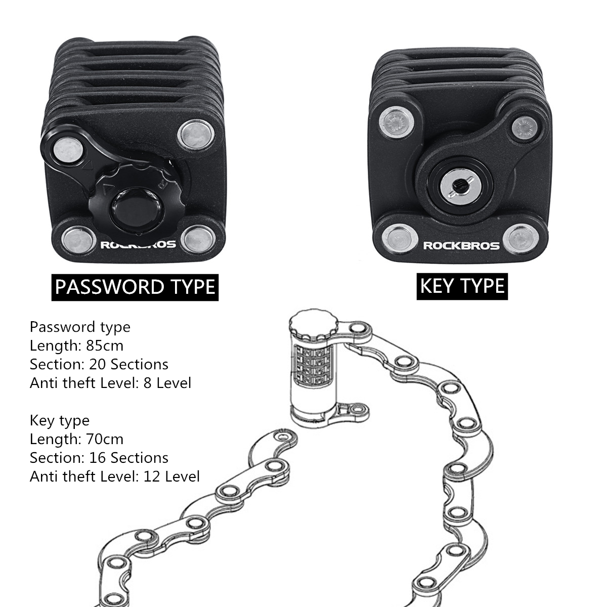 Folding-Anti-Theft-Lock-Security-For-Scooter-Bike-With-PasswordKey-1542171