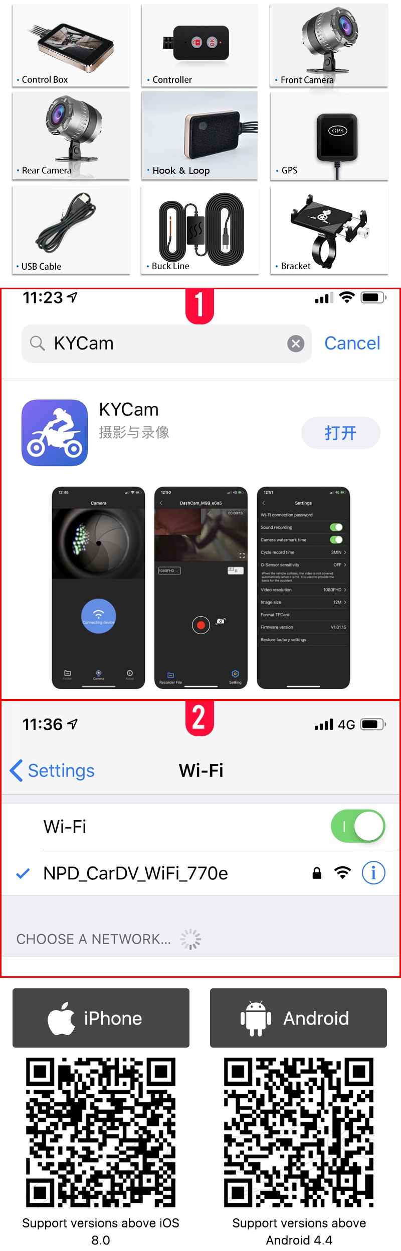 MT23-Full-Body-Waterproof-Motorcycle-DVR-1080P-Touch-Screen-FHD-Dash-Cam-WiFi-Front-Rear-View-Night--1623879