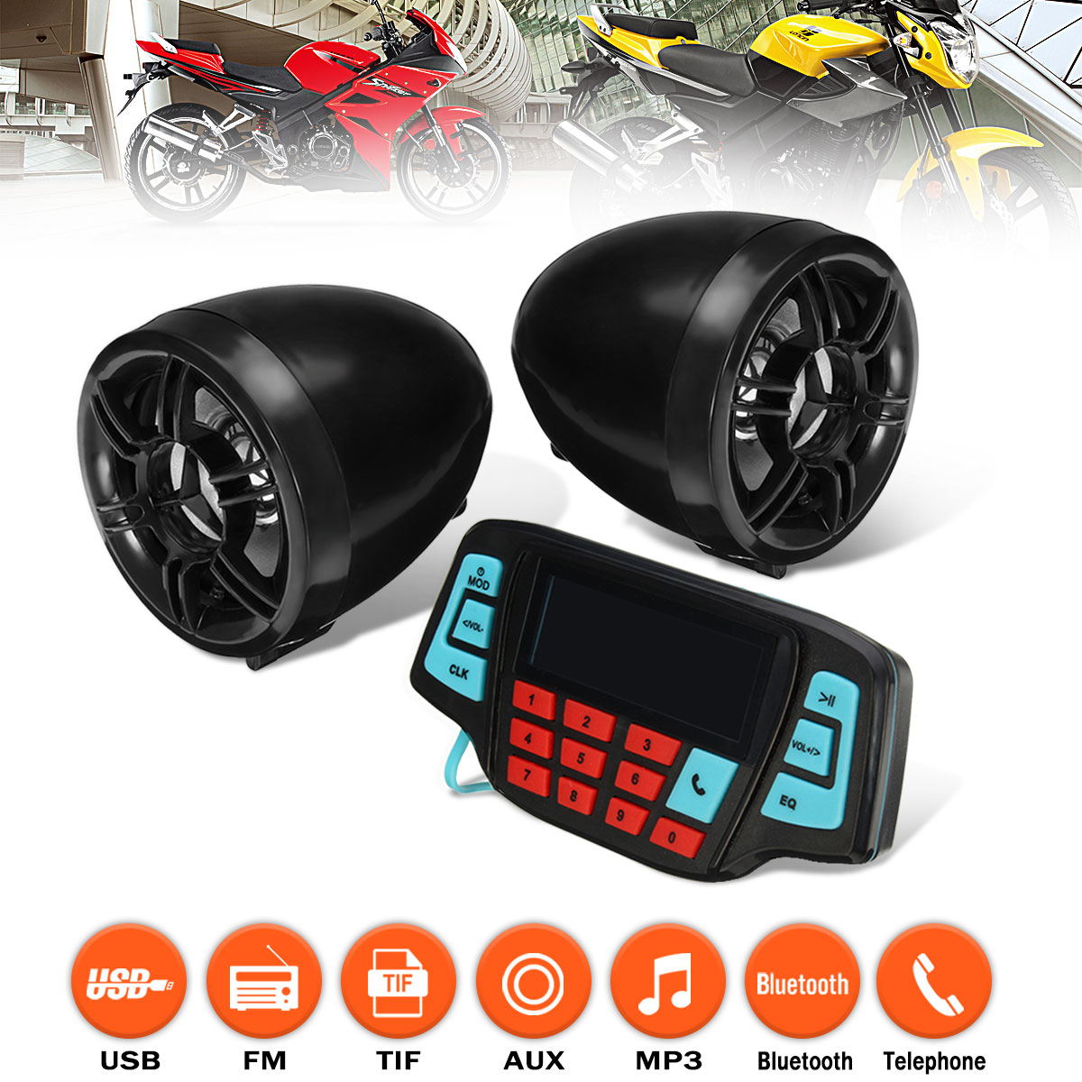 Motorcycle-Handlebar-MP3-Black-Speakers-Audio-System-USB-SD-FM-with-bluetooth-Function-1289850