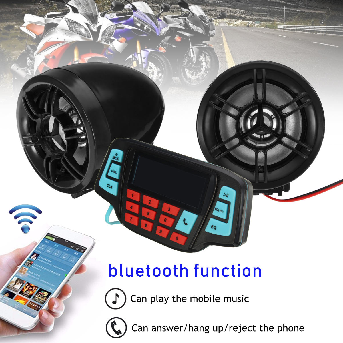 Motorcycle-Handlebar-MP3-Black-Speakers-Audio-System-USB-SD-FM-with-bluetooth-Function-1289850