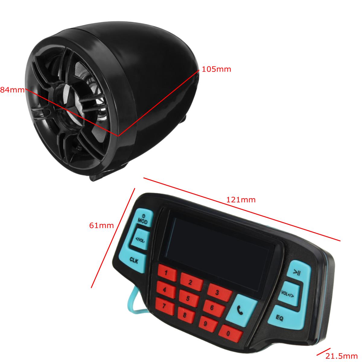 Motorcycle-Handlebar-MP3-Black-Speakers-Audio-System-USB-SD-FM-with-bluetooth-Function-1289850