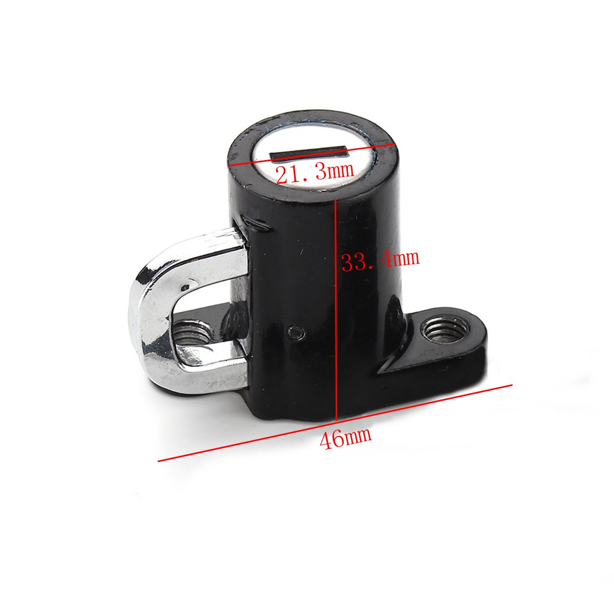 Motorcycle-Helmet-Lock-Motor-Bike-Hanger-Hook-With-2-Black-Keys-1106154
