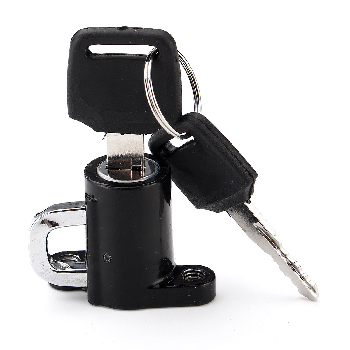 Motorcycle-Helmet-Lock-Motor-Bike-Hanger-Hook-With-2-Black-Keys-1106154