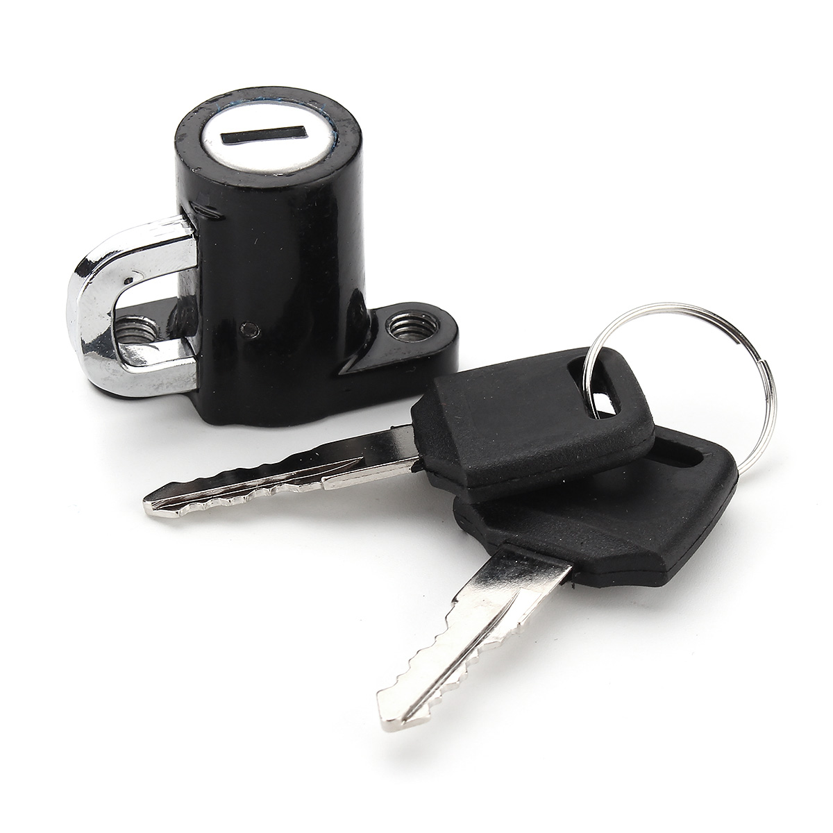 Motorcycle-Helmet-Lock-Motor-Bike-Hanger-Hook-With-2-Black-Keys-1106154