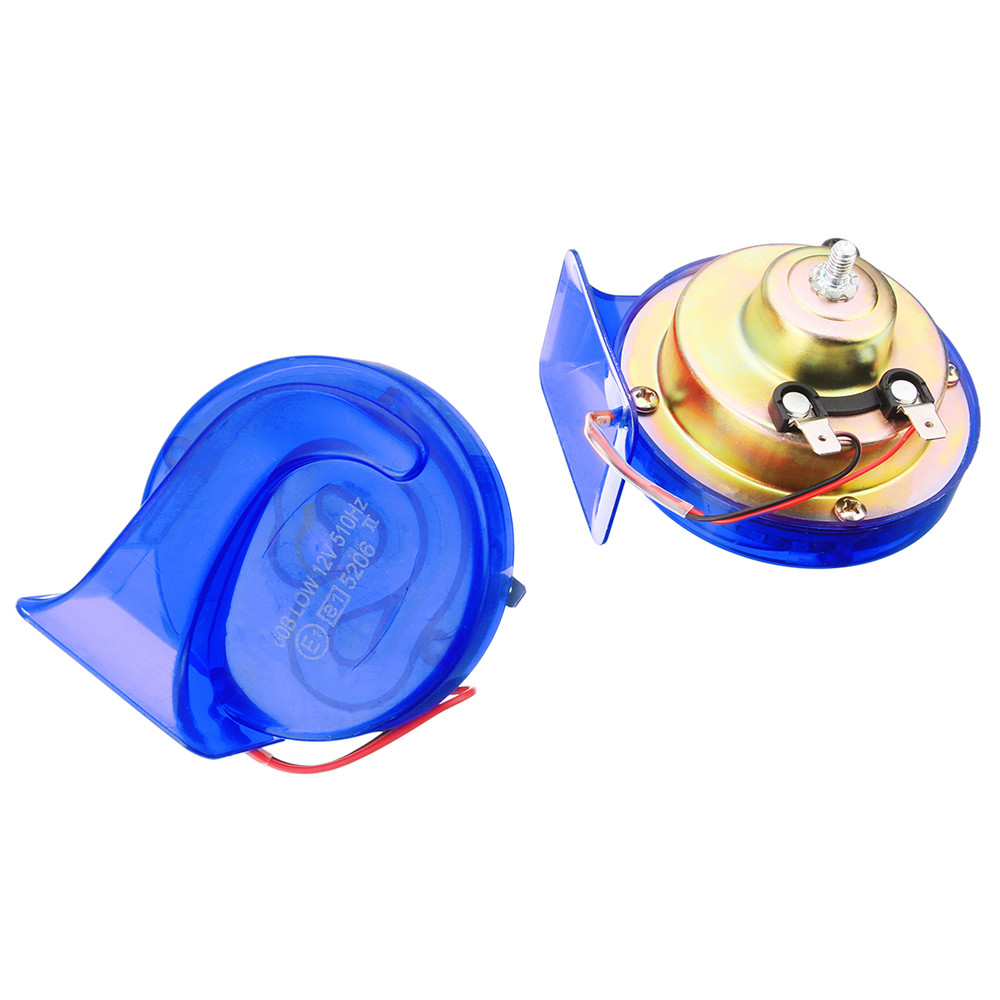 Pair-12V-110dB-Universal-Blue-Super-Loud-Air-Snail-Horn-For-Car-Van-Motorcycle-1317794