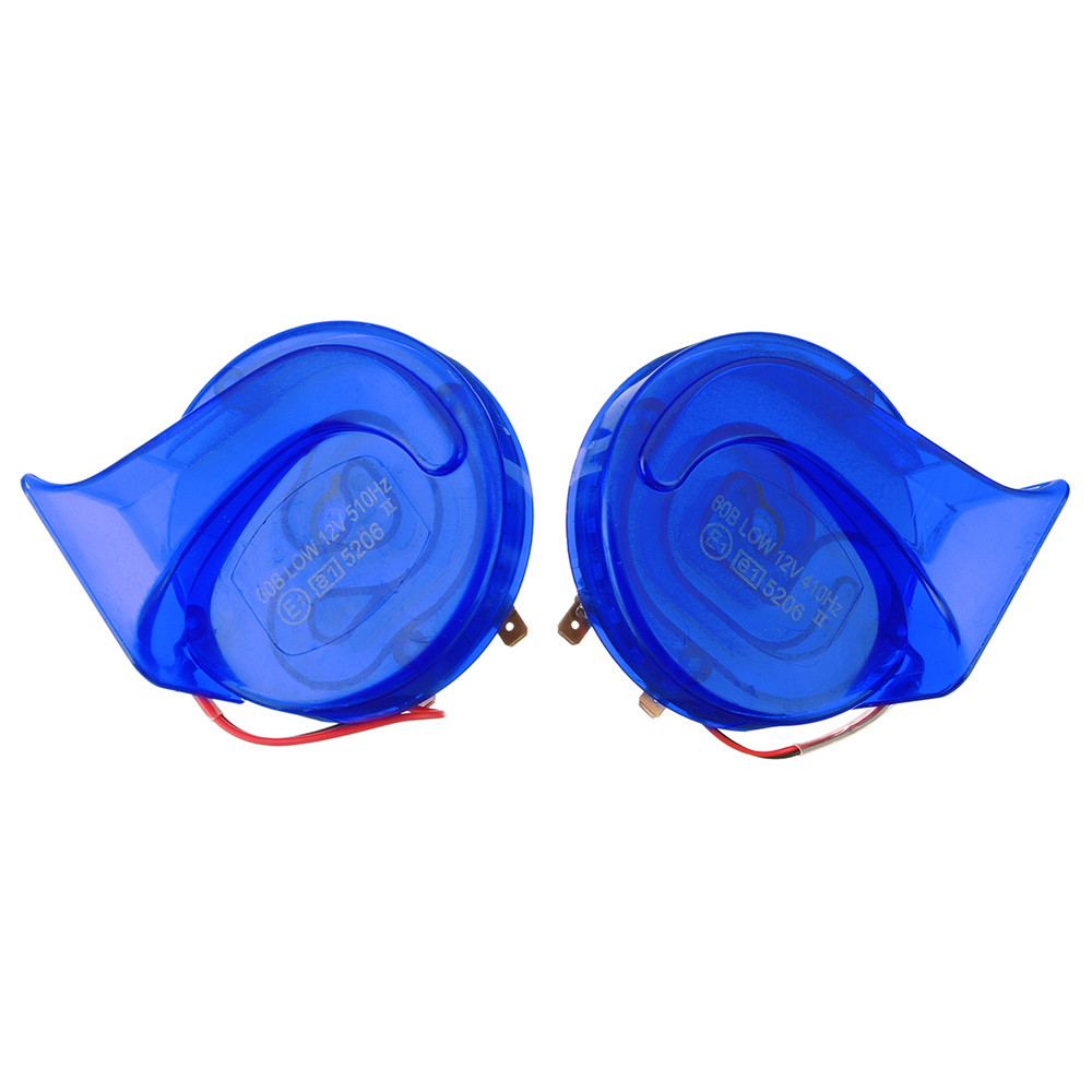 Pair-12V-110dB-Universal-Blue-Super-Loud-Air-Snail-Horn-For-Car-Van-Motorcycle-1317794