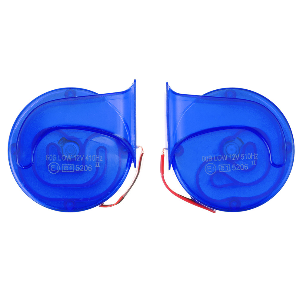 Pair-12V-110dB-Universal-Blue-Super-Loud-Air-Snail-Horn-For-Car-Van-Motorcycle-1317794