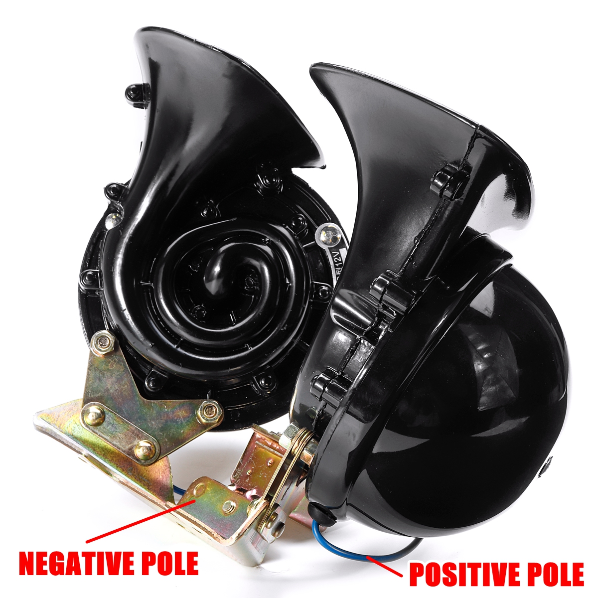 Pair-12V-300dB-Waterproof-Dual-Electric-Bull-Air-Horn-Super-Loud-Universal-Car-Truck-Boat-1547543