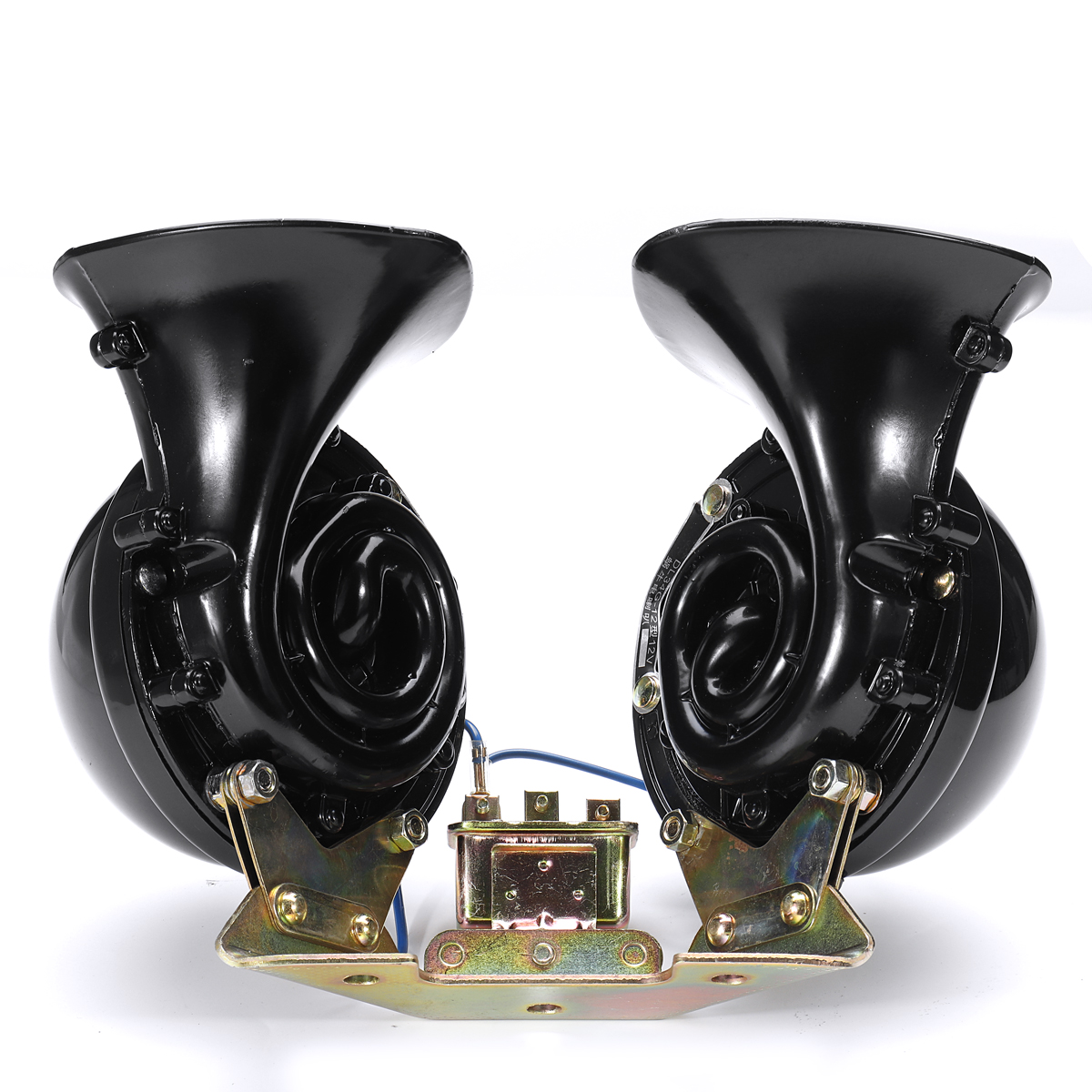 Pair-12V-300dB-Waterproof-Dual-Electric-Bull-Air-Horn-Super-Loud-Universal-Car-Truck-Boat-1547543