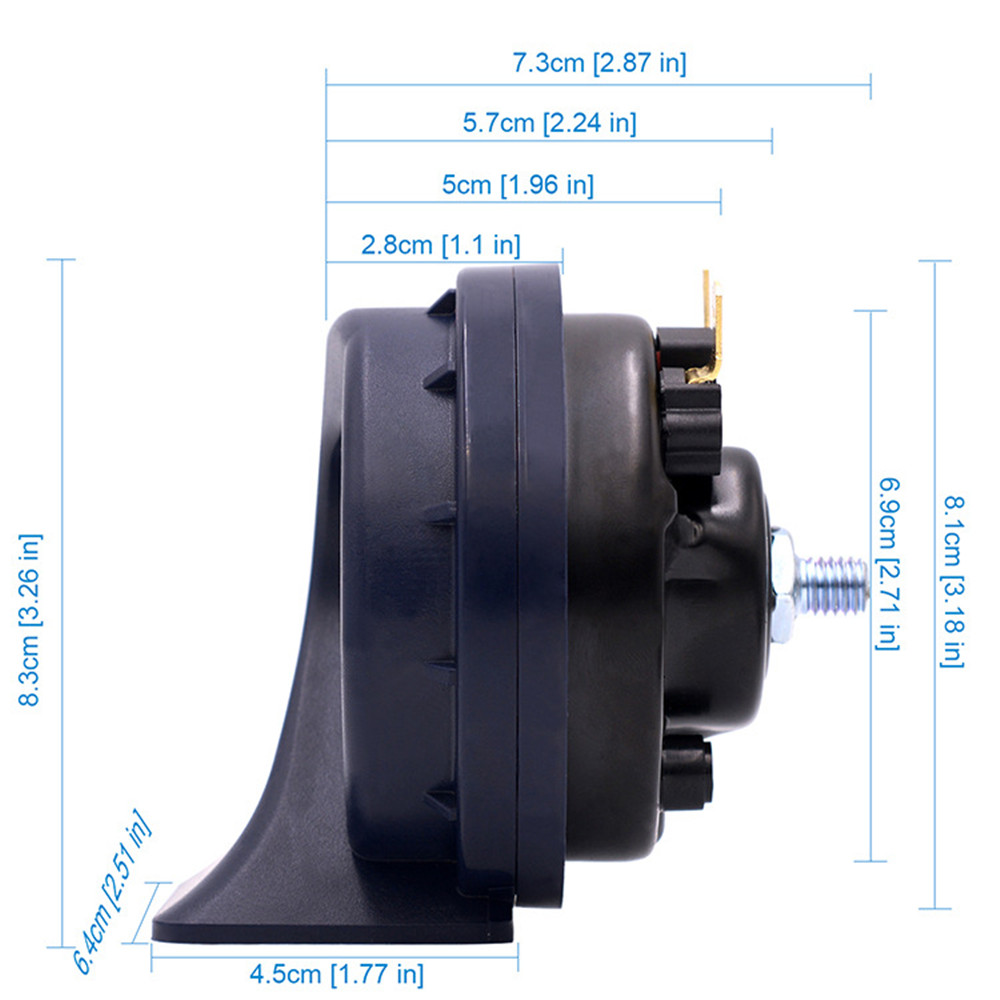 Pair-12V-36W-118dB-Loud-Waterproof-Car-Snail-Motorcycle-Horns-Speaker-Amplifier-1294290